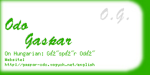 odo gaspar business card